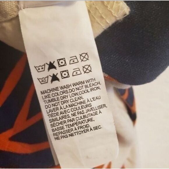 Lucky Brand Women’s Tossed Leaf Printed Casual 100% Linen Short Size 6 - Picture 7 of 7